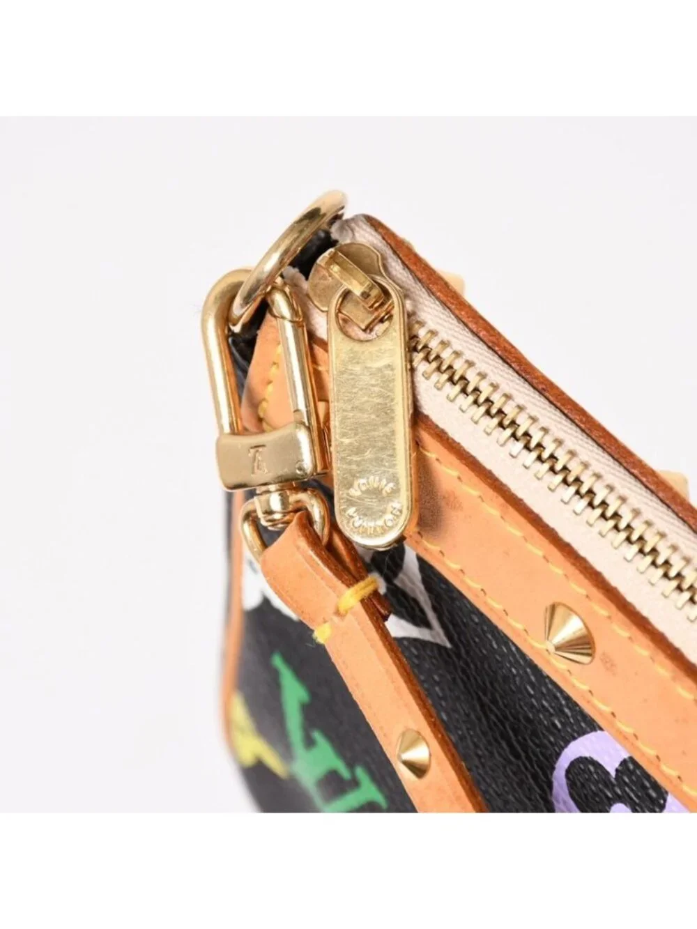 Louis Vuitton Pochette Accessoires Pouch Monogram Multicolor Black